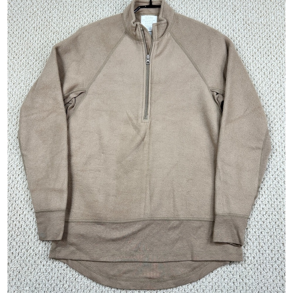 Peckham FR 1/4 Zip Shirt Mens M Reg Tan Base Layer Fire Resistant Nomex Army USA